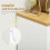 Homcom Cómoda con Cajone Blanco 70 x 37 x 75 cm 6