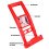 Labor Saving Plastic Panel Carriers Ergonomic Curved Handle-Red 6