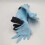 Pappagallo di peluche azzurro, 35 cm 4
