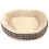 Small Dog Bed Orthopaedic Fleece Lining Jute Plaid 4