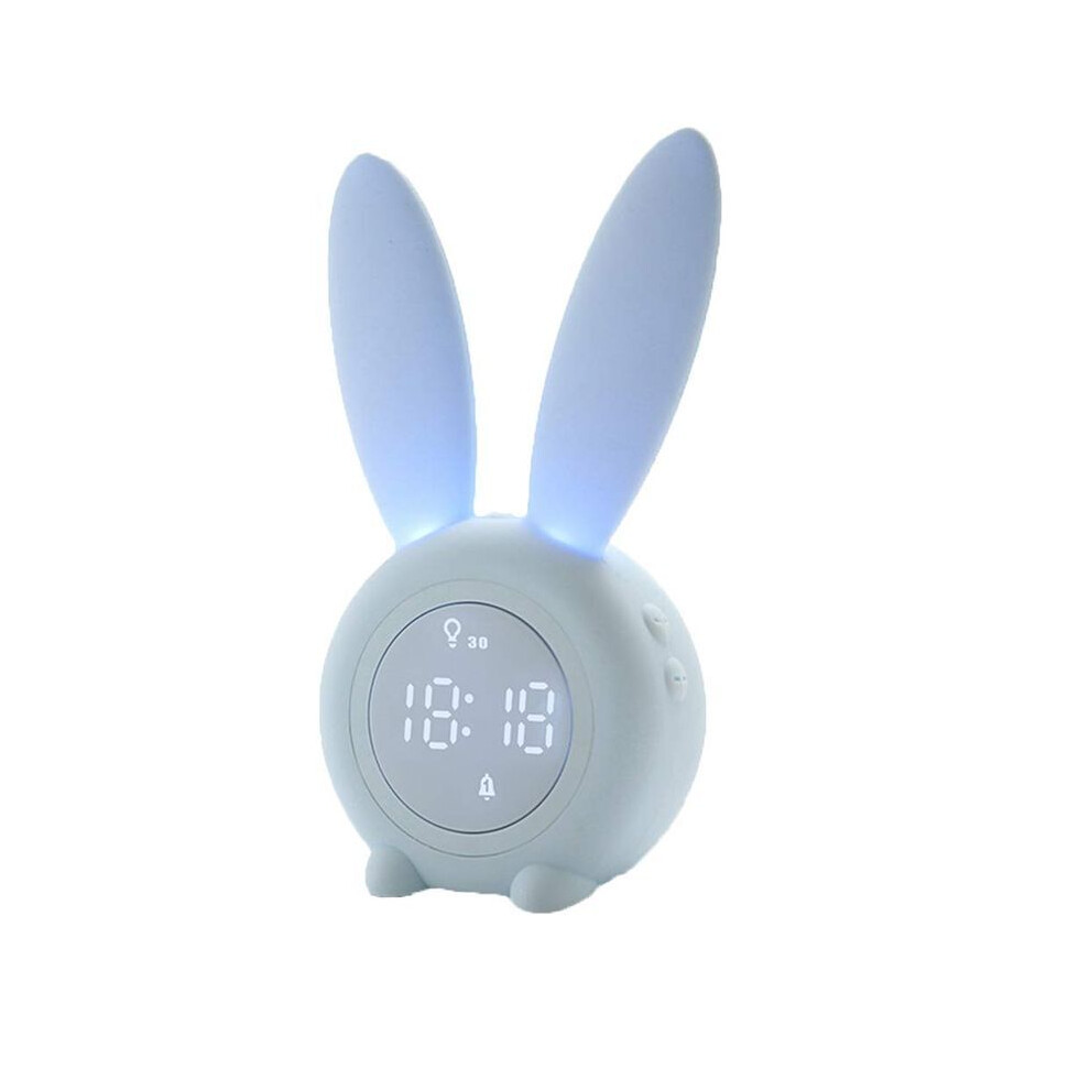 Digital Alarm Clock For Kids, Wake Up Clock With Night Bunny Creative Bedside Clock Wake Up Li Pzq Light