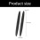 Universal Car Door Protector PVC Anti Collision-Black 4 pack 2