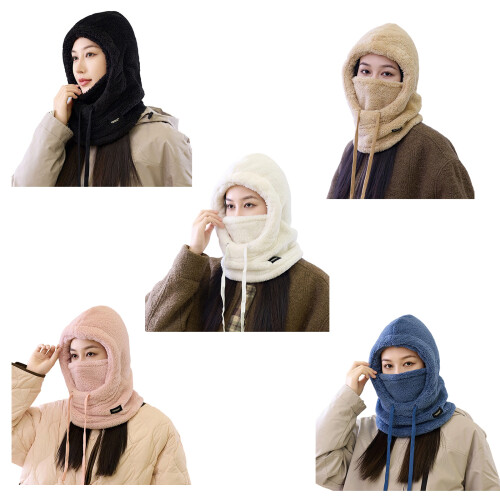 Oversized Trapper-hoed voor buiten Warme-Roze 1