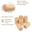 6Pcs Handcraft Wood Hook Smooth Surfaces Limited Wall-Brown 2