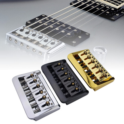 6 String Electric Guitar Bridge 10.5mm Adjustable-Golden 2