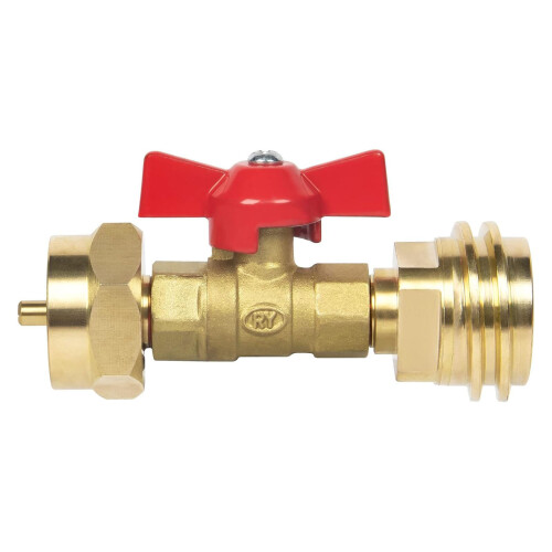 Gas Refills Adapter with Valves Metal Quick Connect Adapter