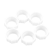 6pcs Replacement Tightening Nuts for 17mm Ball Head-White