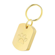 Pet Cremation Jewelry Pet Memorial Urns Pendants Keychain-Gold