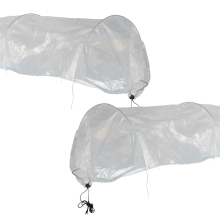 KCT Twin Pack 3m PE Transparent Garden Allotment Grow Tunnel Cloche Plant Veg Protect Cover