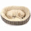 Small Dog Bed Orthopaedic Fleece Lining Jute Plaid 3