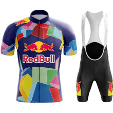Conjunto completo de ciclismo de verano Re-d- B-u-ll para hombre, pantalones de MTB, maillot deporti