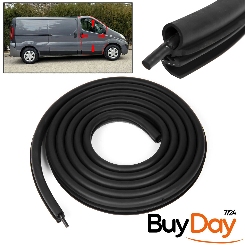 Front Door Rubber Seal Weatherstrip Compatible With Trafic Vivaro (2001-2014) 769152631899