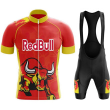 Ropa de ciclismo MTB para hombre, maillot de bicicleta, ropa para hombre, R-e-d B-u-l-l, traje de ro