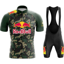 Uniforme de ciclismo R-e-d B-u-l-l Camiseta para hombre Conjunto profesional Ropa Tric_GRAY_Talla as