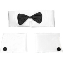 Kraag- en manchetset, accessoires voor mannelijke dansers/strippers voor Halloween, vrijgezellenfeest, kostuum