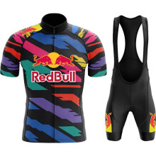 Traje de ciclismo de montaña para hombre, pantalones cortos de MTB, uniforme de carretera R-e-d B-u-