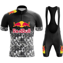 Uniforme de ciclismo para hombre, chaqueta y pantalón, maillot de ciclismo profesional, color naranj
