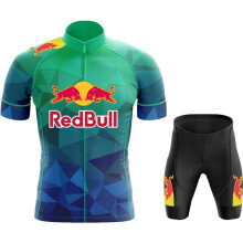 Traje de ciclismo de montaña para hombre, pantalones cortos de MTB, color rojo, uniforme de carreter