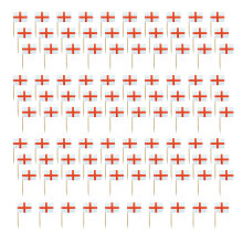 100Pcs National Flag Toothpicks Cupcake Picks-England