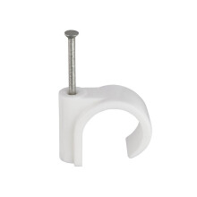 Unifix White Masonry Nail Pipe Clips 22.0mm - ZZV44184 - Box of 100