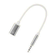 3,5 mm mannelijke naar Type-C vrouwelijke jack-adapter voor oortelefoons, USB-C 3,5 mm audiokabelconverters voor iPhone 15 15 zilv