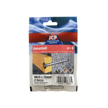 Jcp Fixings Ankerbolts Csk Head Bzp - 6/8 x 100mm - FJJBJAB06/08100CS - Box of 20