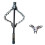 Heavy Duty Drain Cleaner Sewer Dredging Tool-1 Set 22mm 1