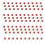 100Pcs Multicolor International Flag Toothpicks Cupcake-Qatar 1