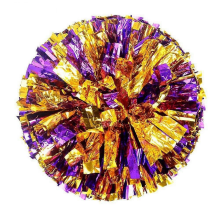 2 Stück farbechte, metallische Cheerleader-Pompons, Cheerleading-Pompons, Cheer-Pompons, Majoretten-Handblumen, Aerobic-Bälle, Sport