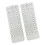 Lacets de chaussures à fermeture éclair, en-PU blanc 16 trous 1