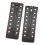 Inserts de lacets en cuir PU U à fermeture-PU noir 16 trous 1