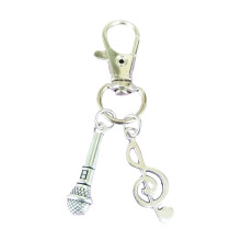 Creatieve microfoon en notitiesleutelhanger, ideaal voor cadeaus