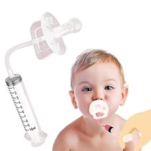 Chupete con jeringa para medicamentos infantiles para alimentación oral. Dispensador de medicamentos líquidos para bebés de alta calidad