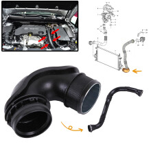 Intercooler Turbo Hose for Vauxhall Insignia A 2.0 CDTi | Throttle Body Pipe
