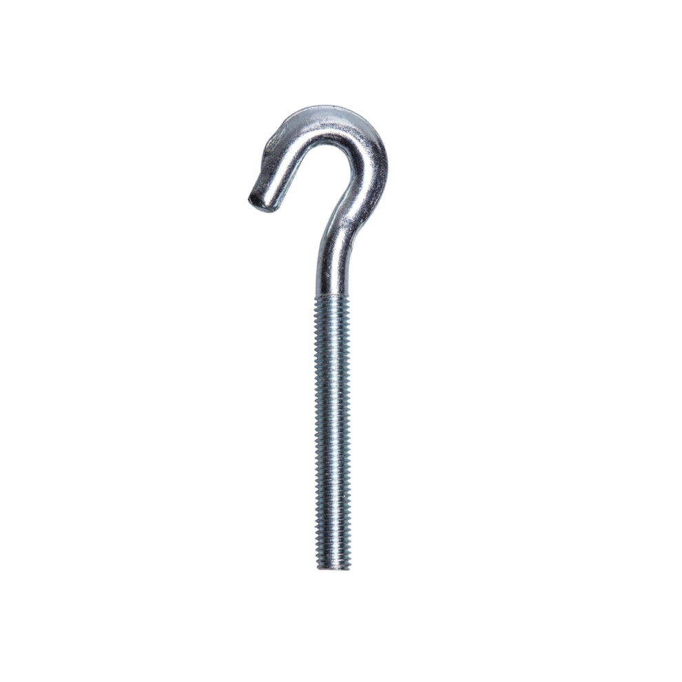 Jcp Fixings Forged Hook Bolts Bzp - M6 X 50 - Fjfhm06 - Box Of 50 5014196178370