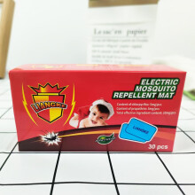 LIANGKE Elektrische Mückenschutzmatten – 30 Nachfüllpackungen mit Zitronenduft, sicher für Kinder und Erwachsene, langanhaltender I
