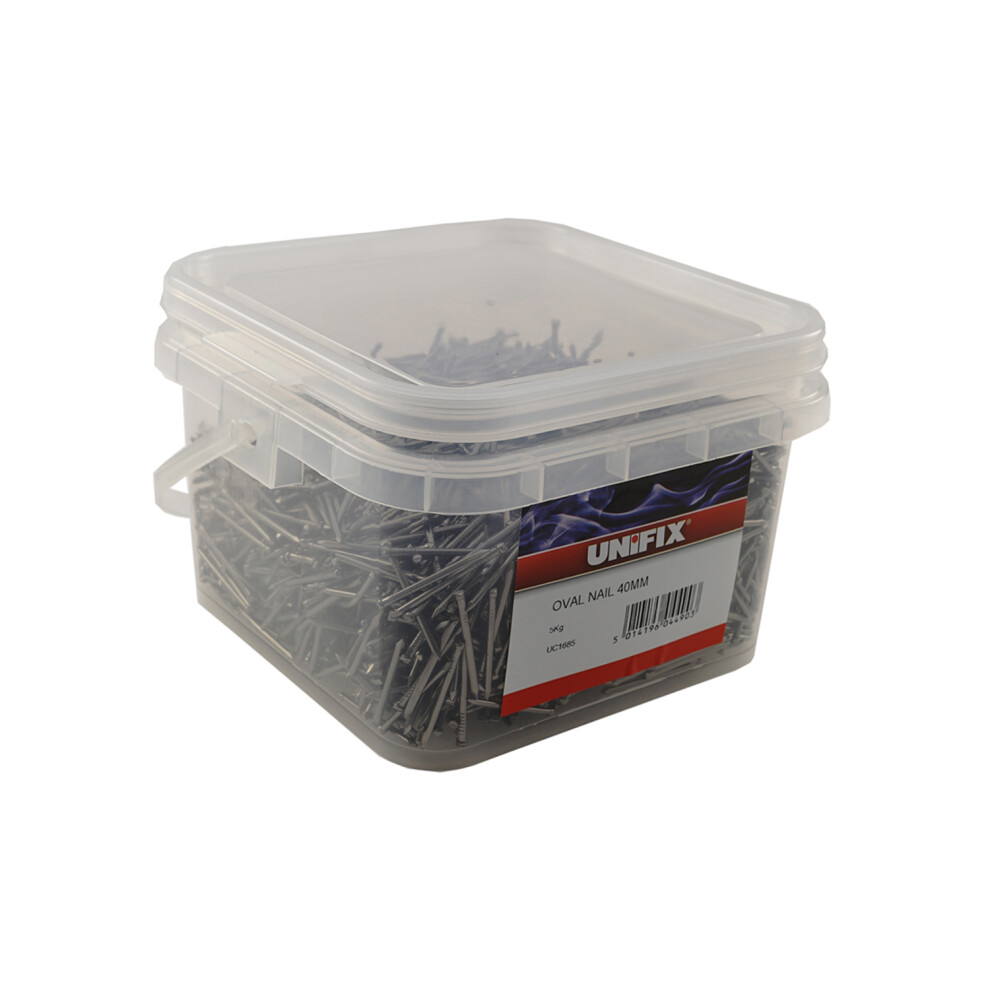 Unifix Bright Oval Brad Nails 40Mm - Ucobn/215 - Box Of 2 5014196044903