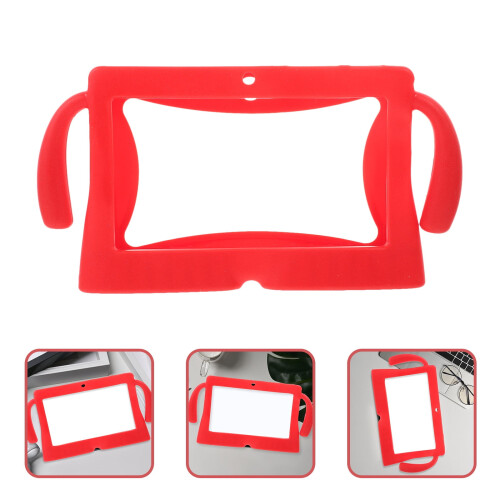 Capa de silicone vermelha para tablet de 7 polegadas Q88Kids