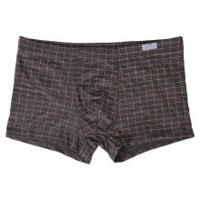 Boxer pour hommes, sous-vêtements pour hommes,-Gris foncé L