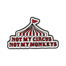 Lichtgewicht cartoon circustent legering badge borst pin broche