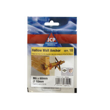 Jcp Fixings Hollow Wall Anchors ZYP - M4 x 45 - Bag of 10 - Box of 50