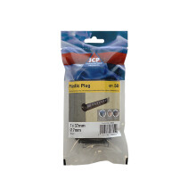 Jcp Fixings Premium Plastic Wall Plugs Brown 7.0 x 37mm - FJJBJCPBROWN - Pack of - Box of 250