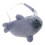 =Seal Cossbody Purse with Adjustable Strap Plush Doll-Gray 1