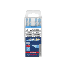 Bosch EXPERT HEX-9 Multi Construction Drill Bit Set, 4-piece - carbide hex shank for concrete and masonry.