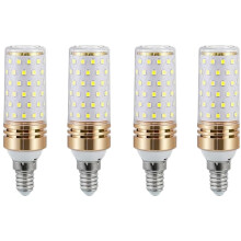 Bombilla LED tipo maíz E14, blanco frío 6500K, 220V, 9W (equivalente a una bombilla halógena de 90W), 900lm, sin parpadeo, no regulable,