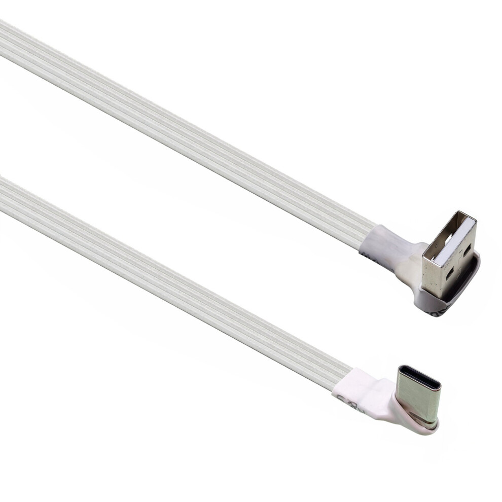 1.5Mm Slim Usb A To Type C Extension Cable-0.2M Amup Cmzw White 7751001357121