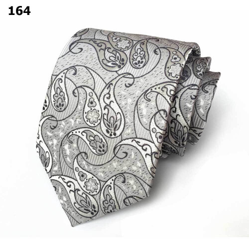 Herenstropdas van polyester met paisleyprint, 146 cm x 8 cm