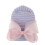 Bonnet bébé en maille torsadée avec pompon – 3–12 mois 1