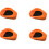 Support de canne à pêche résistant aux rayures,-couleur orange 4 1