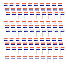 100Pcs National Flag Toothpick Cupcake Top-Netherlands